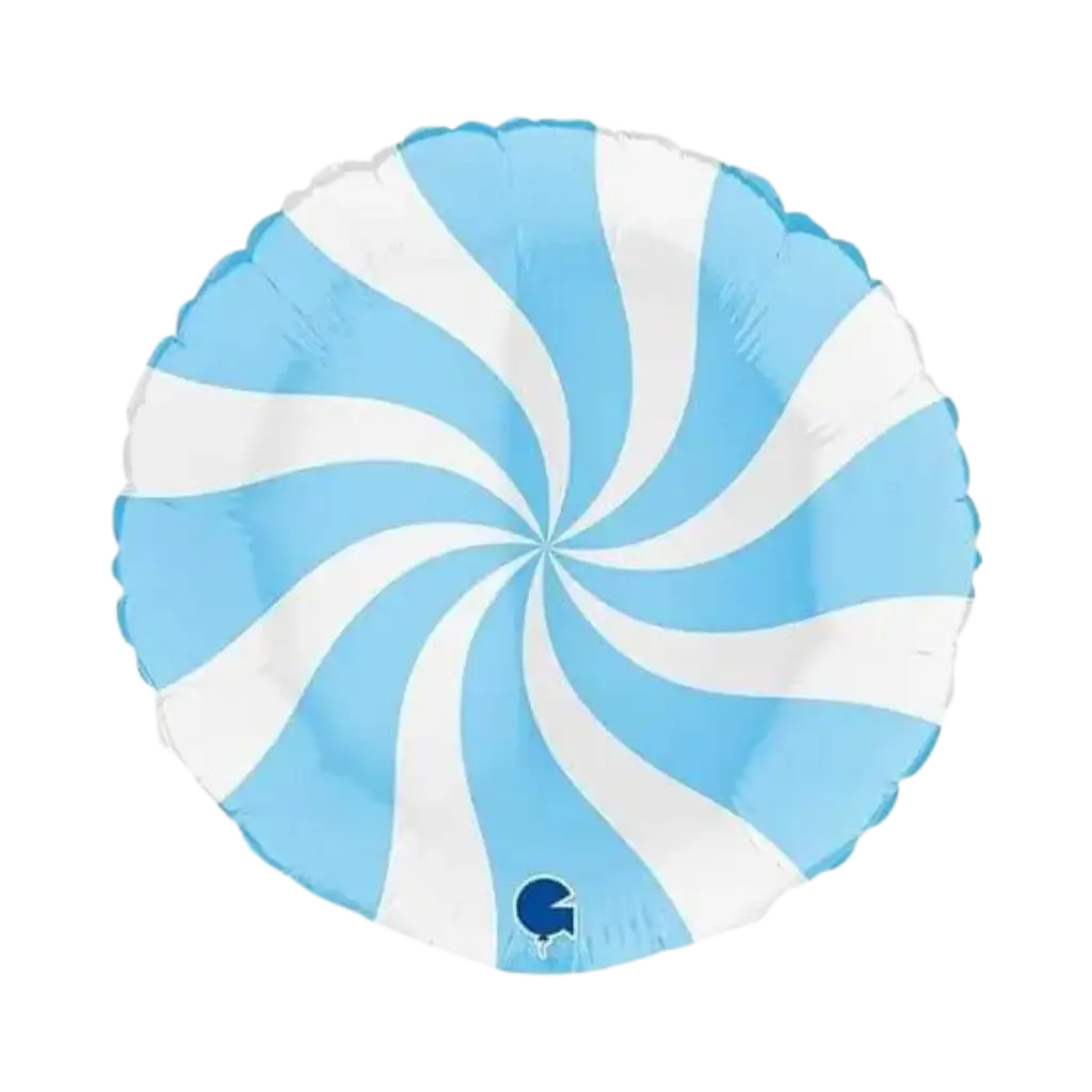 Ballon Aluminium Schnuller Weiß und Hellblau 46cm