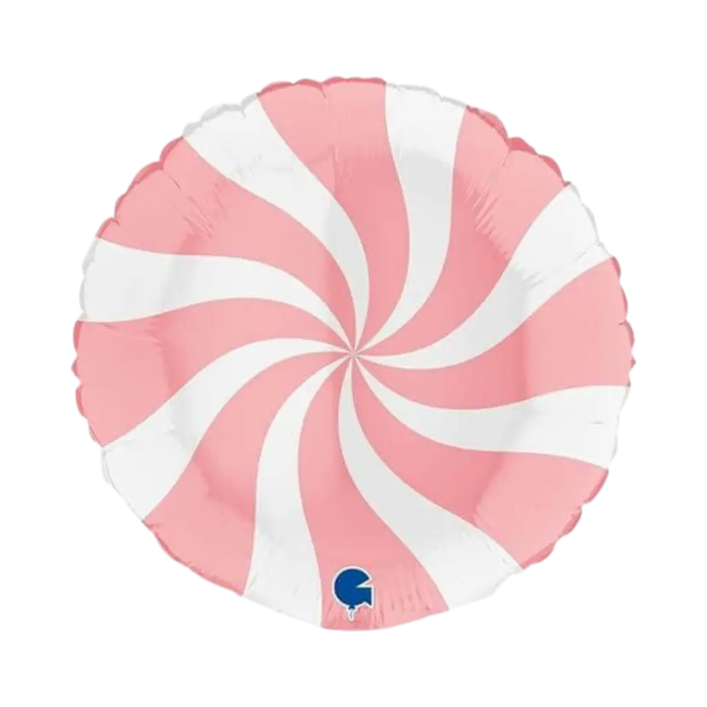 Ballon Aluminium Schnuller Weiß und Rosa matt 46cm