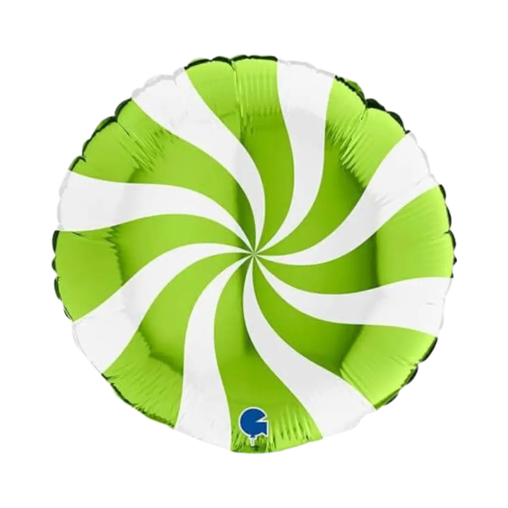 Weißer und grüner Aluminium-Ballon-Schnuller 46cm