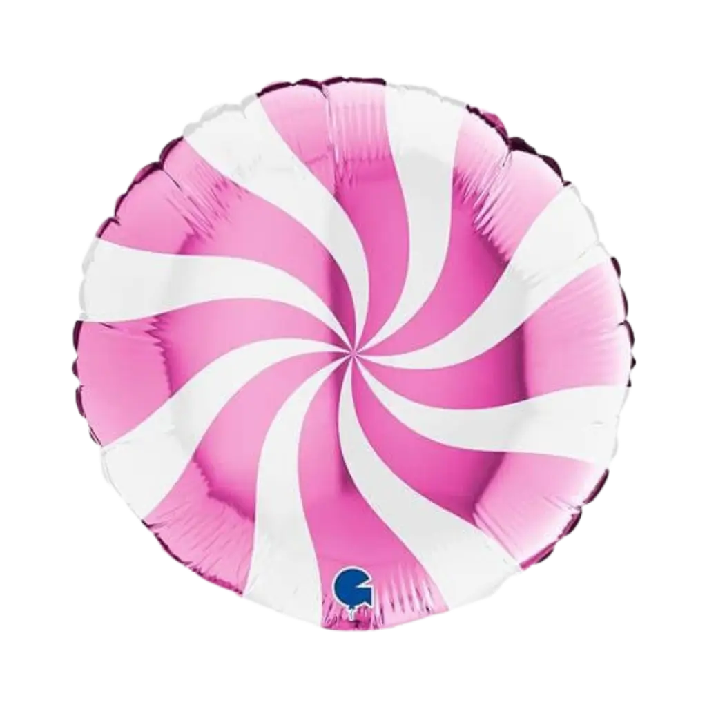 Weißer und rosa Aluminium-Schnuller-Ballon 46cm