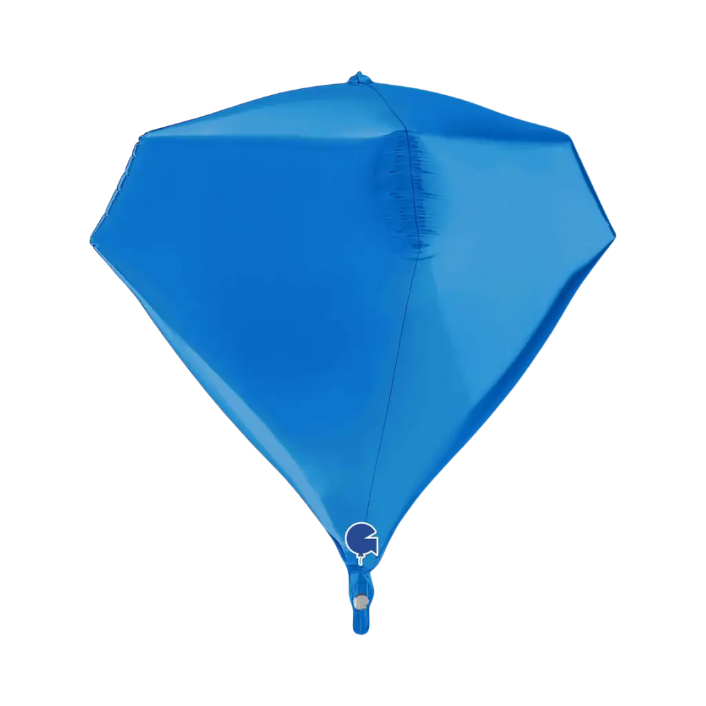 Heliumballon Blauer Diamant 4D 45cm