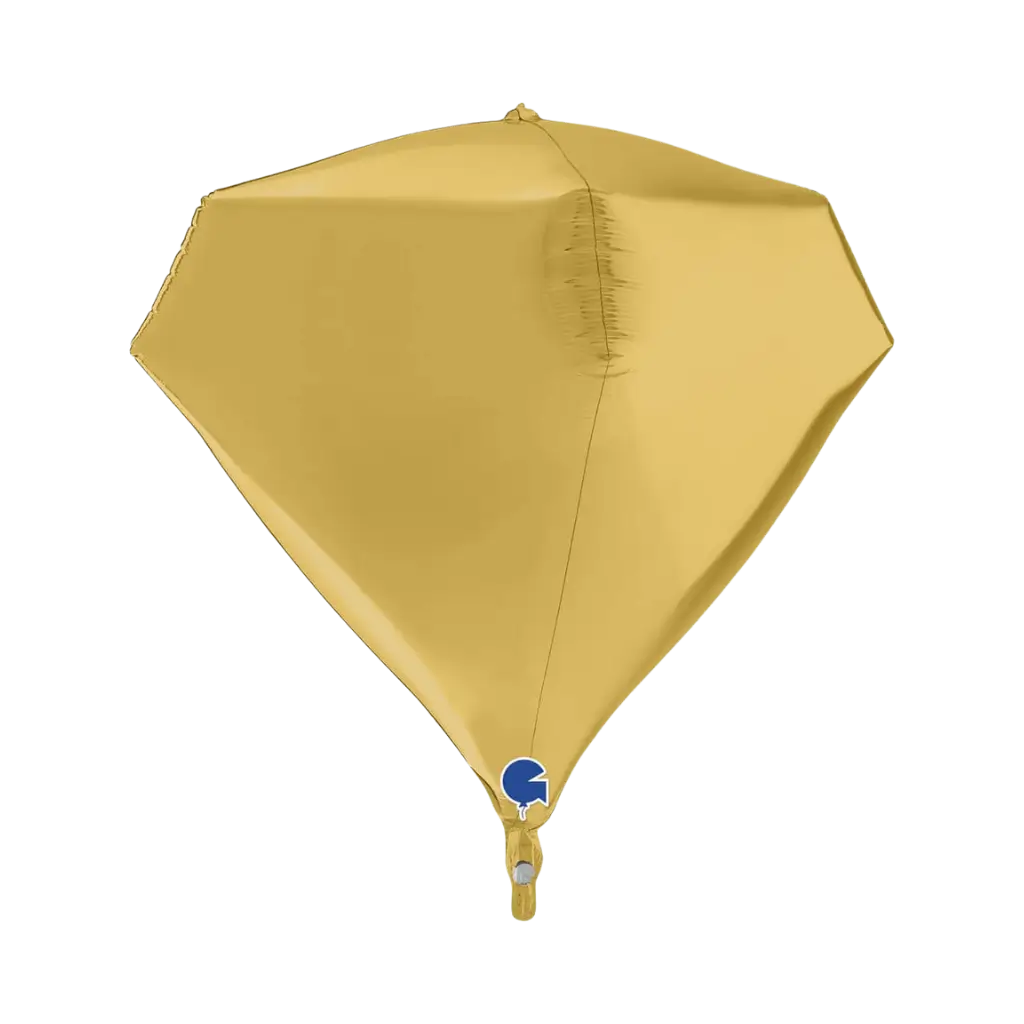 Helium-Ballon Diamant Gold 4D 45cm