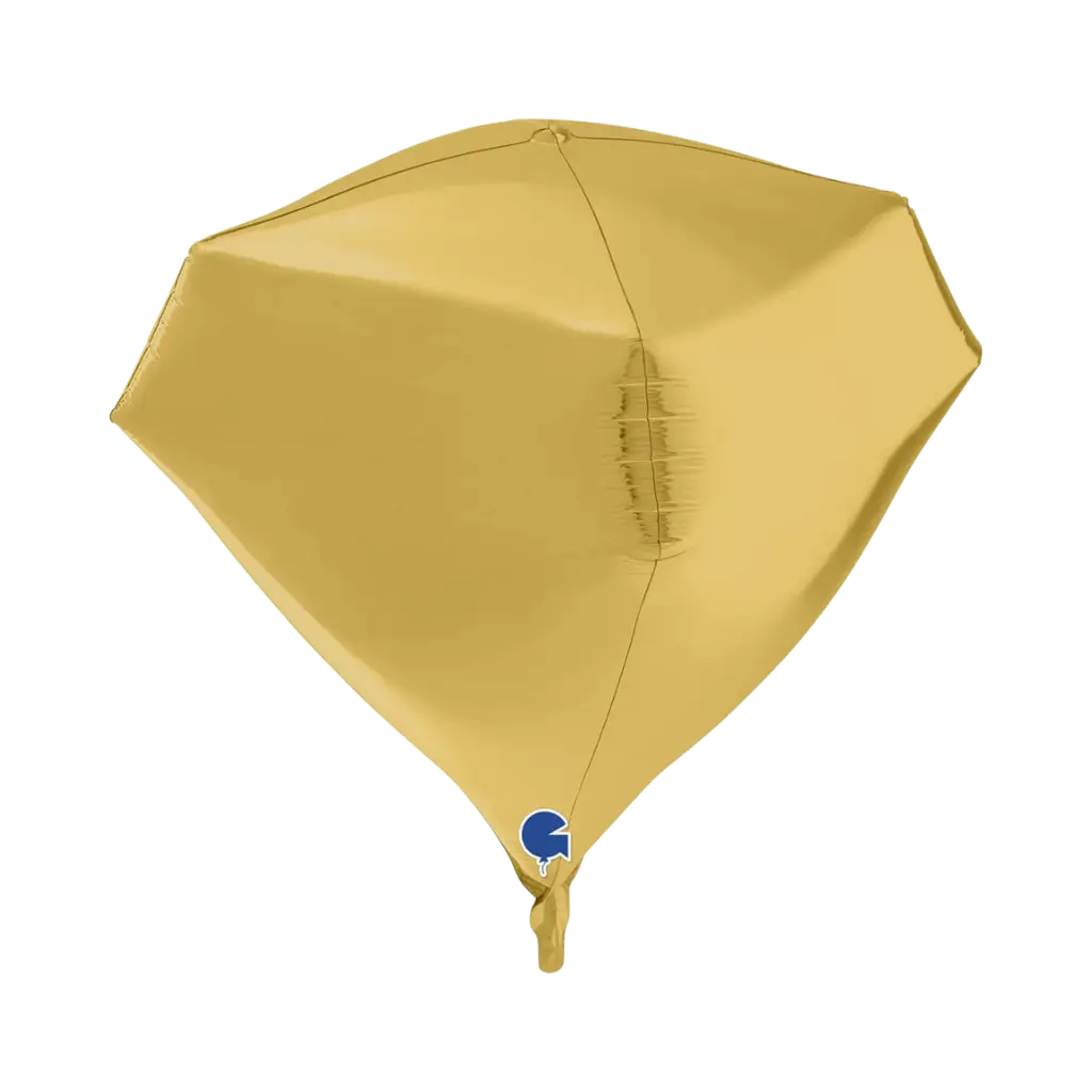 Helium-Ballon Diamant Gold 4D 45cm