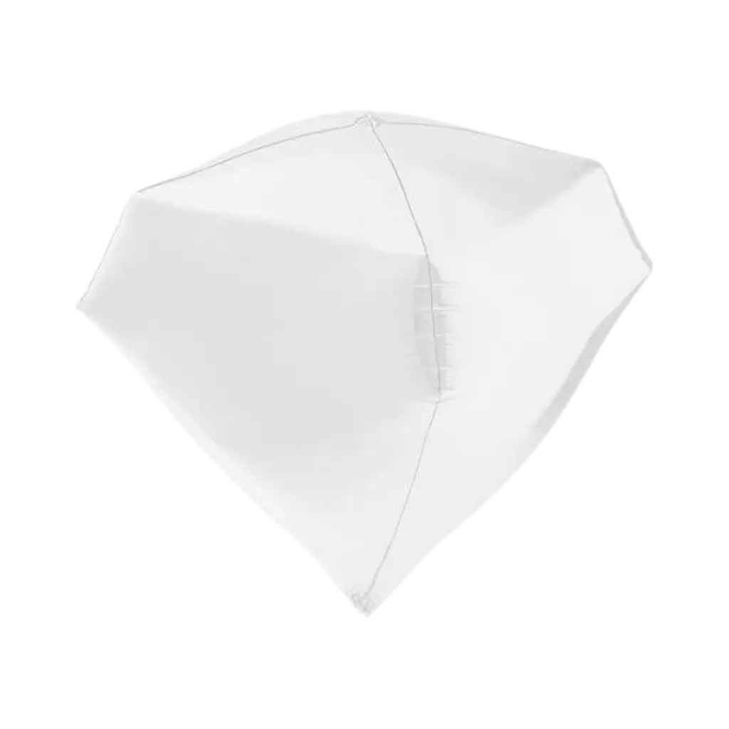 Heliumballon Weißer Diamant 4D 45cm