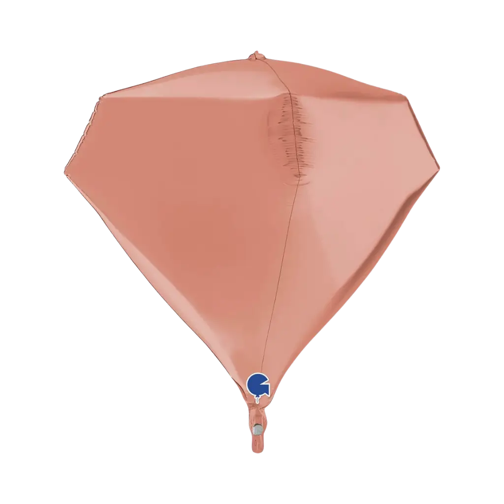 Ballon Helium Diamant Rosa Gold 4D 45cm