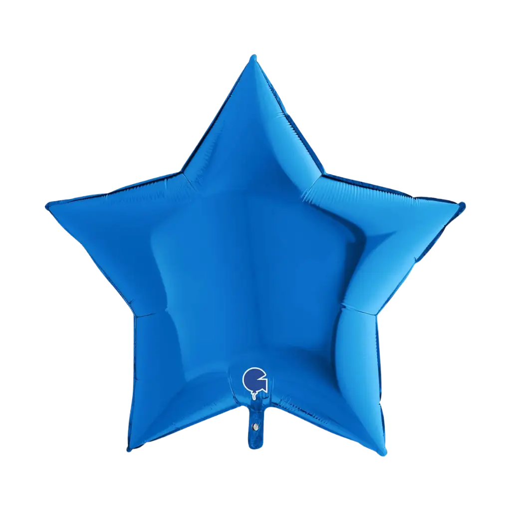 91cm Blau-Metallic-Sternballon