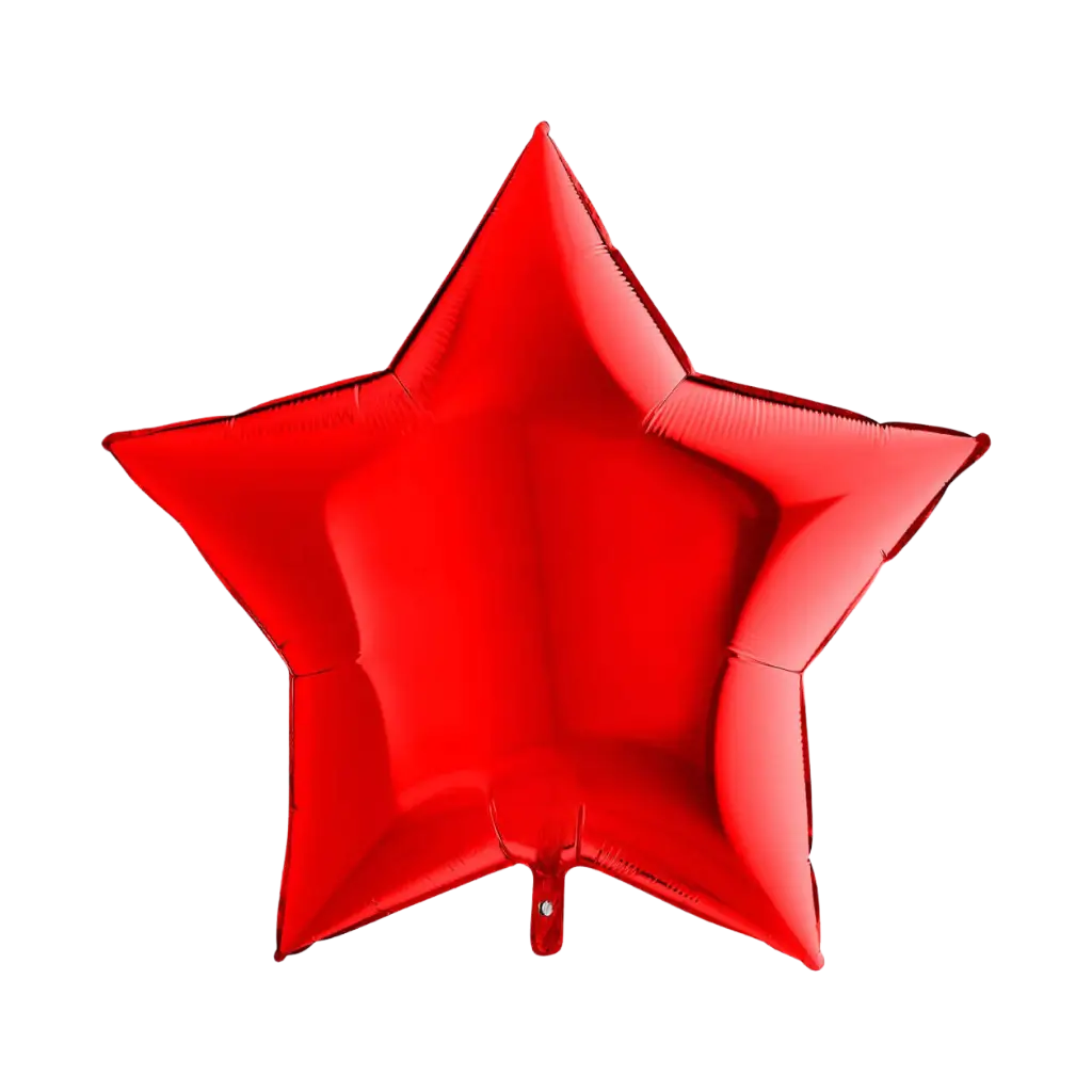 Roter Sternballon Rot 91cm