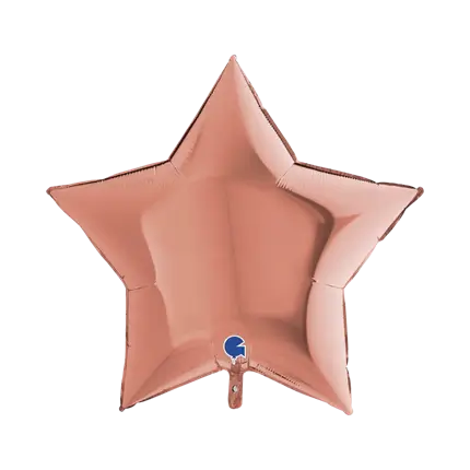 Rosa Gold Metallic Star Ballon 91cm