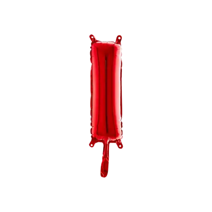 Aluminium-Ballonbuchstabe I Rot 36cm