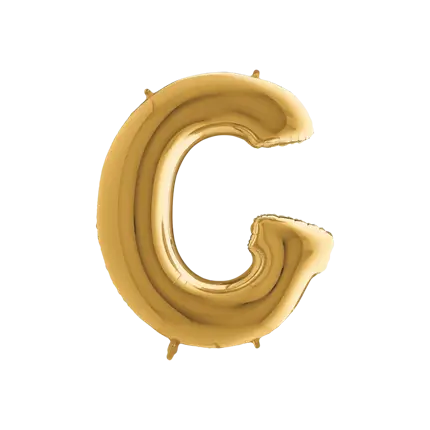 Ballon Aluminium Buchstabe G Gold 102cm