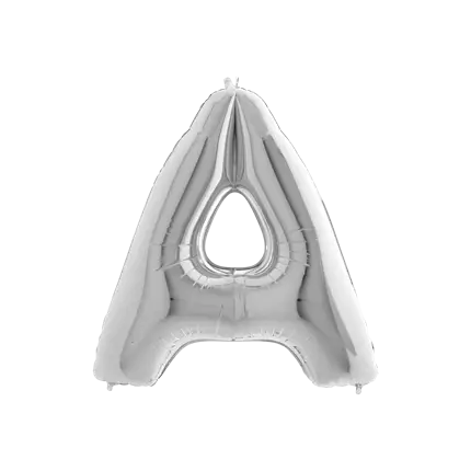 Aluminium Ballon Buchstabe A Silber 102cm