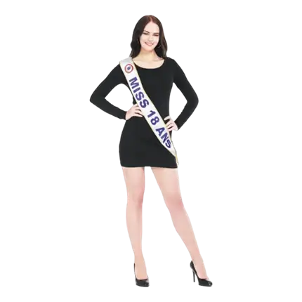 Geburtstagsschal Miss 18 Jahre alt