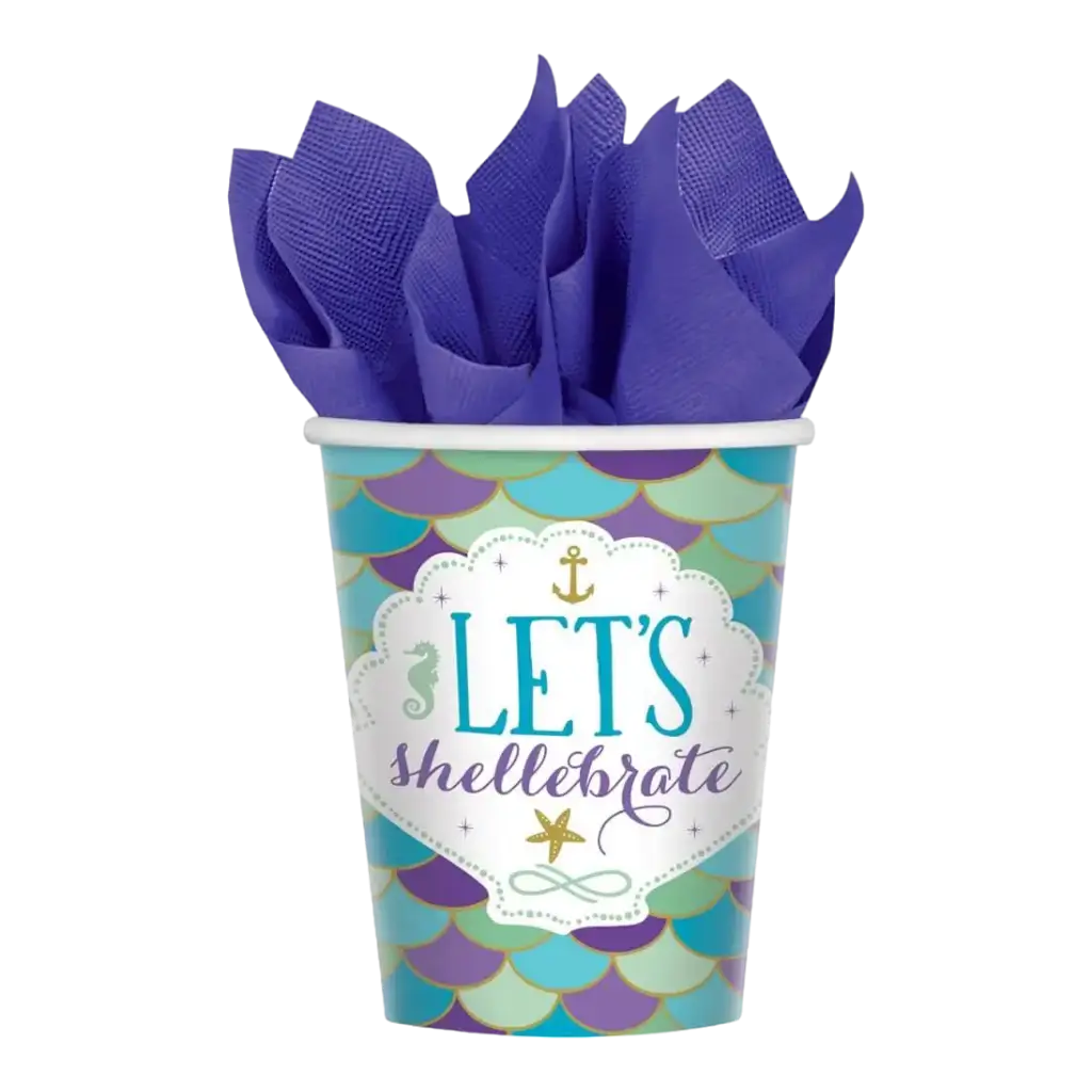 Let's Shellebrate Mermaid Paper Cup (8er-Set)