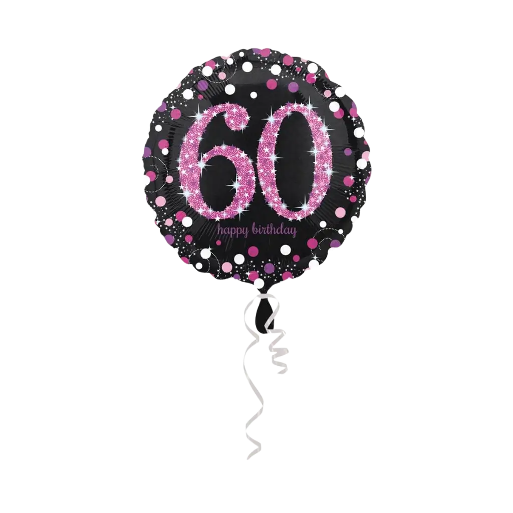Ballon zum 60-jährigen Jubiläum Pink
