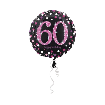Ballon zum 60-jährigen Jubiläum Pink