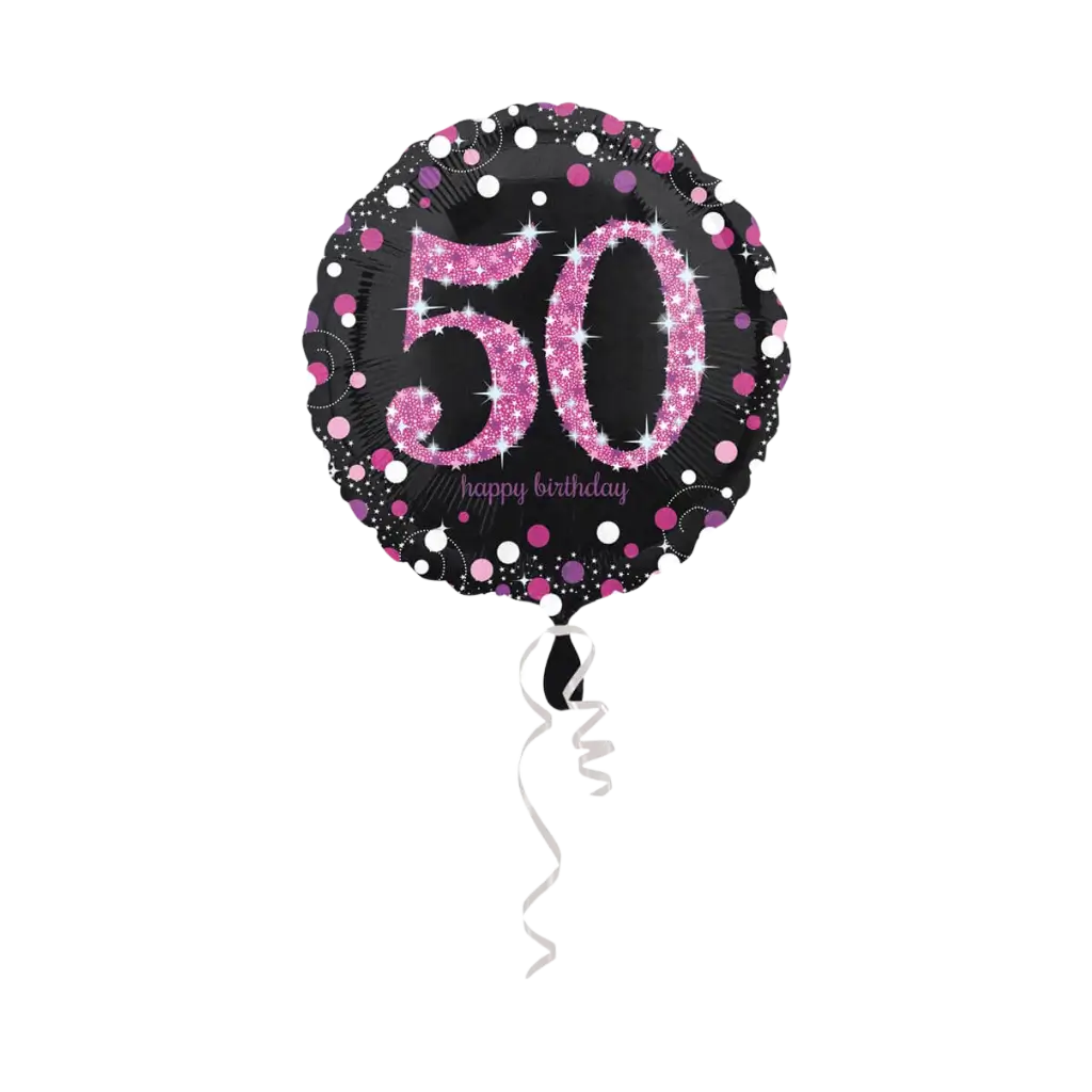 Ballon zum 50-jährigen Jubiläum Pink