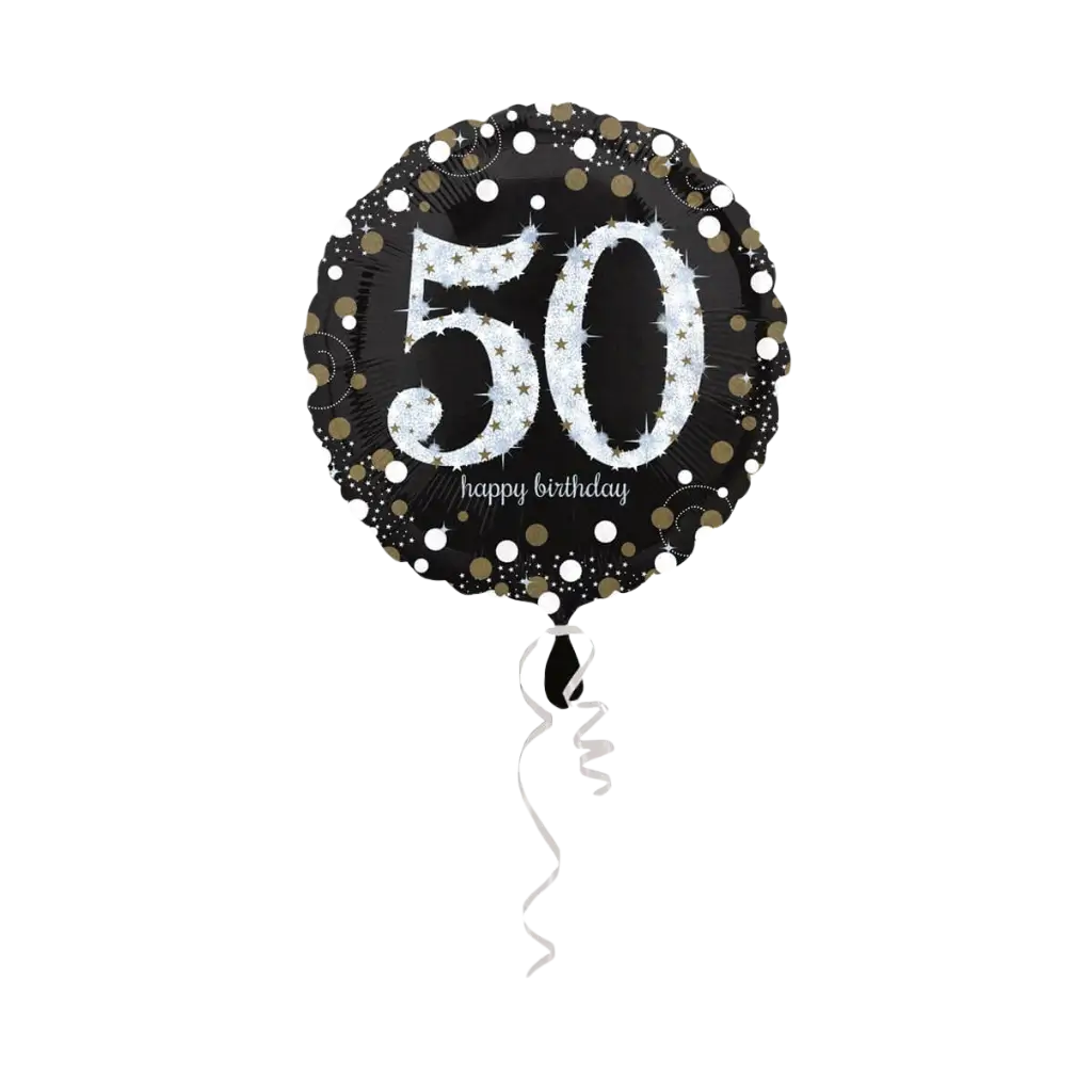 Jubiläumsballon Runde 50 Jahre Silber