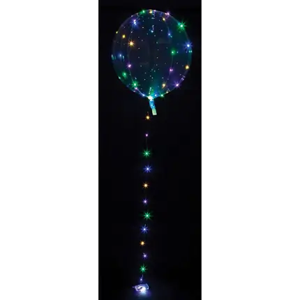 Transparenter mehrfarbiger LED-Ballon ø40cm