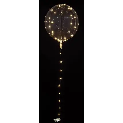 Transparenter weißer LED-Ballon ø40cm