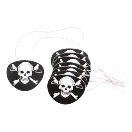 Augenklappe aus Piratenpapier (12er-Set)