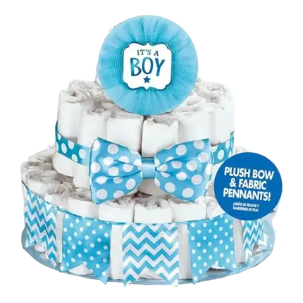 Baby Shower Boy Kuchen Dekorationsset (4 Stück)