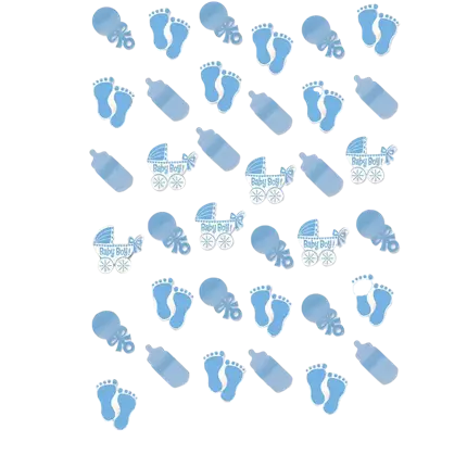 Baby Shower Garland Dekoration Blau (6er Set)