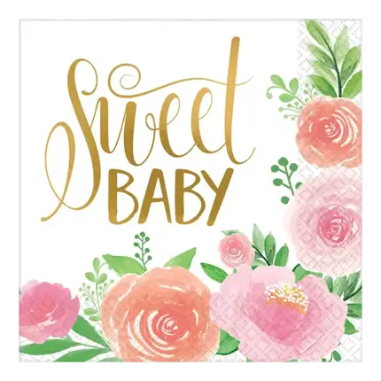 Papierhandtuch Sweet Baby Girl  (16er-Set)