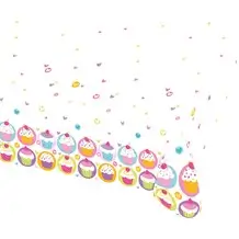 Tischdecke mit Cupcake-Muster 120x180cm