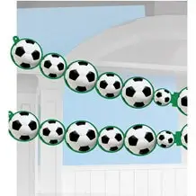 Papiergirlande Fussball 243x14cm