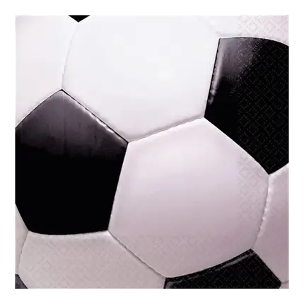Quadratisches Papierhandtuch Fußball