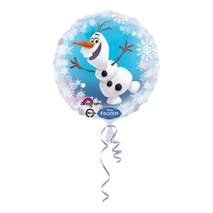 Olaf Reine des Neiges Aluminium-Ballon ø43cm