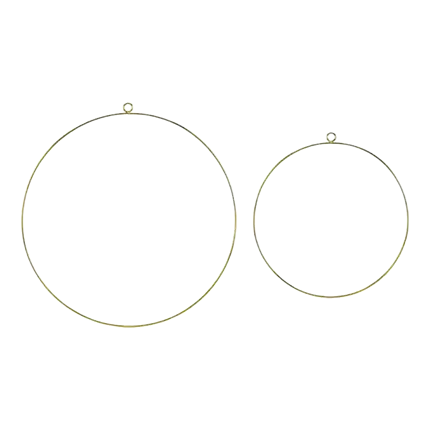 Hängedekorationen Goldmetallbügelohrringe (2er-Set)