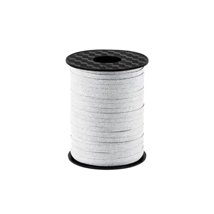 Mattes Silber-Glitterband 225 Meter