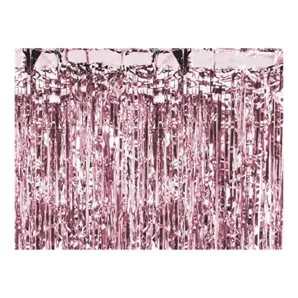 Glittervorhang Rosa Gold 90x250cm