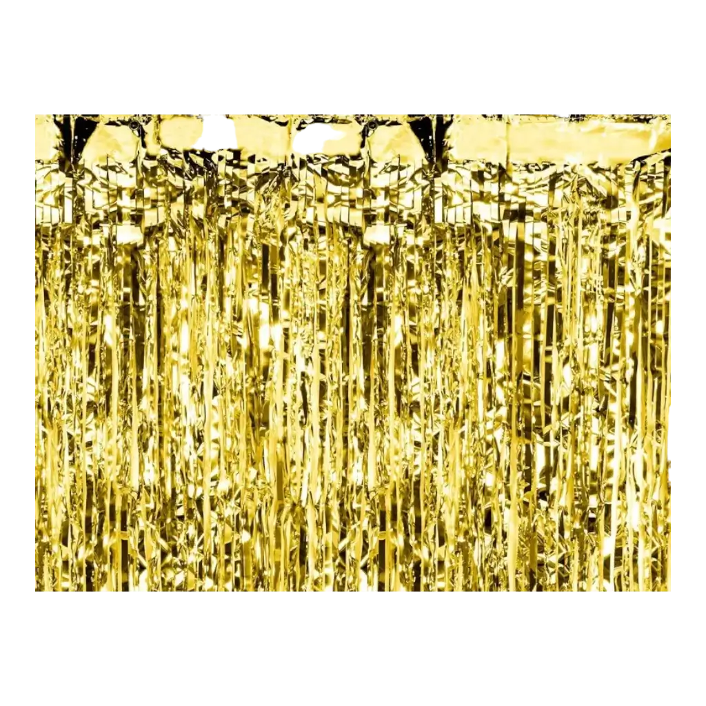 Glittervorhang Gold 90x250cm