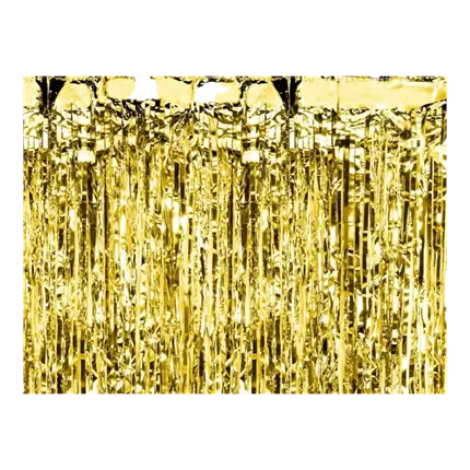 Glittervorhang Gold 90x250cm