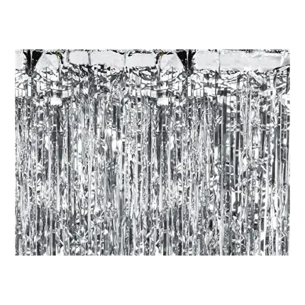 Silber-Glittervorhang 90x250cm