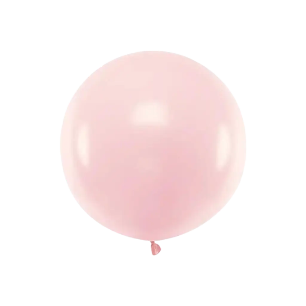 Runder Ballon Hellrosa Pastell ø60cm
