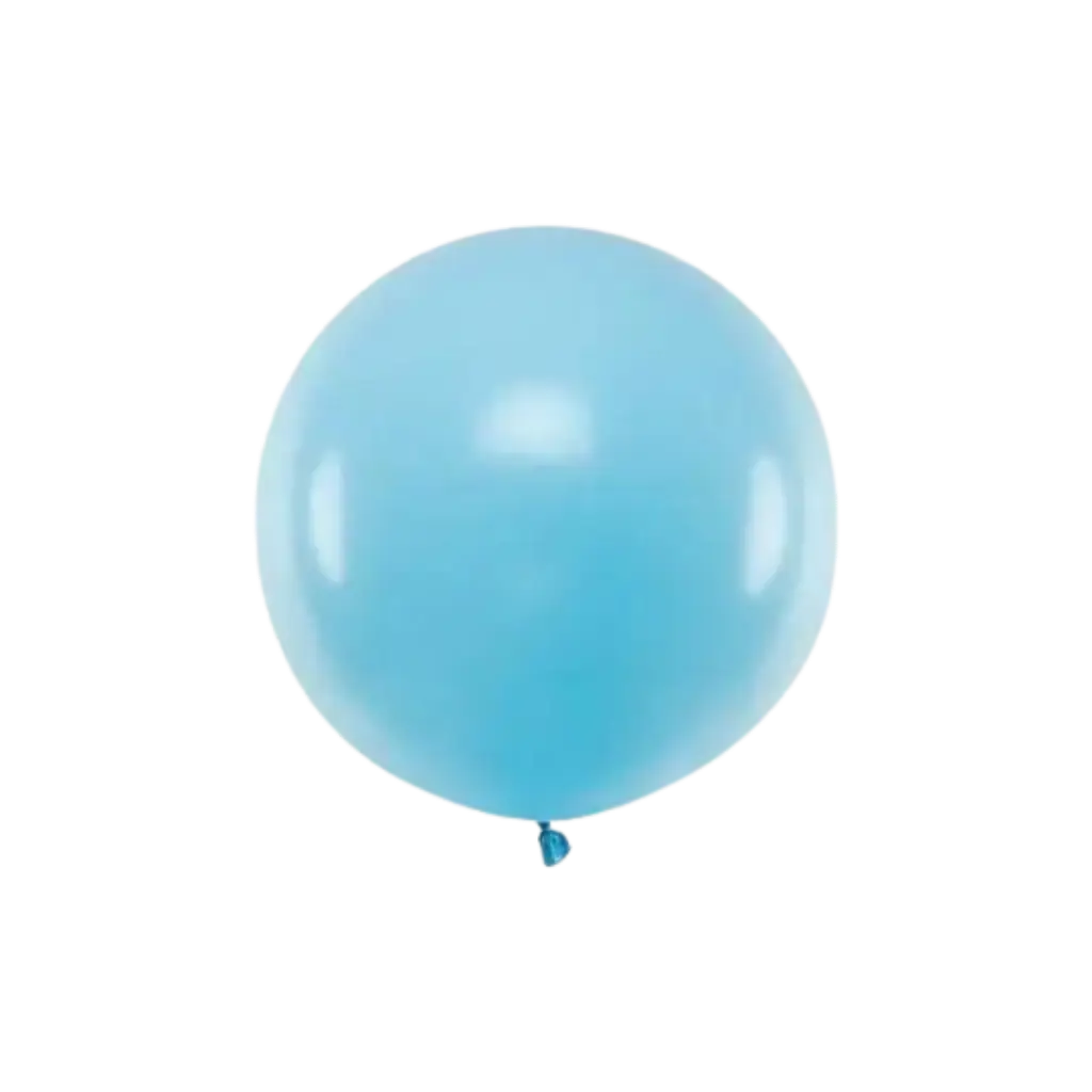 Runder Ballon Hellblau Pastell ø60cm
