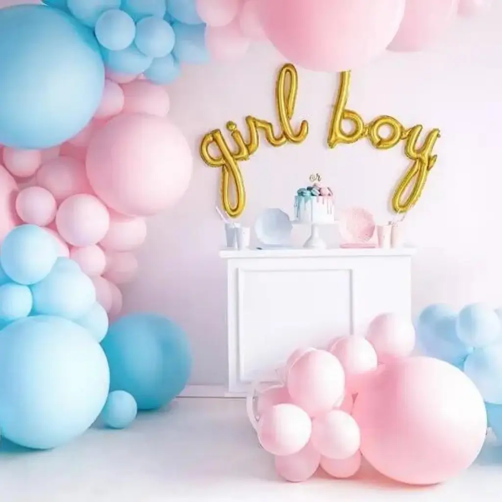 Runder Ballon Hellblau Pastell ø60cm