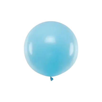 Runder Ballon Hellblau Pastell ø60cm