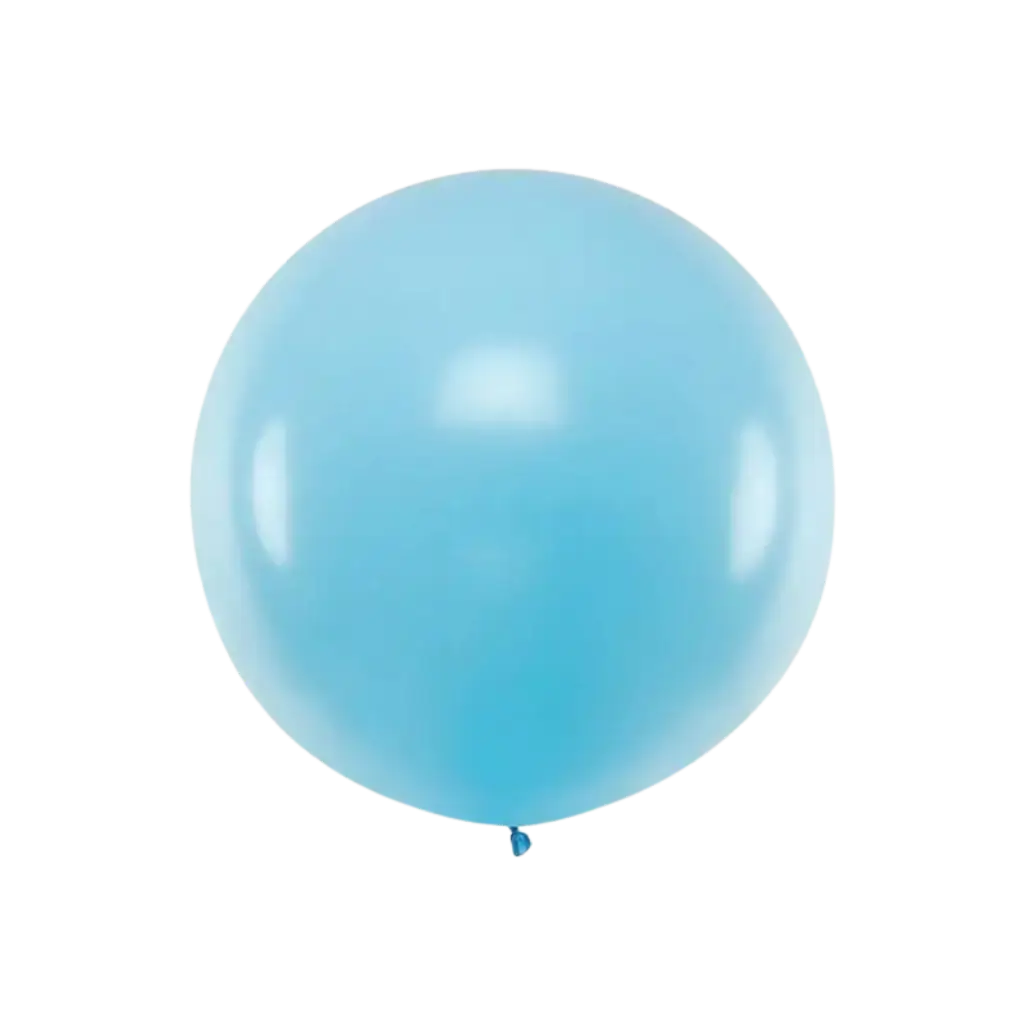 Riesen-Rundballon Hellblau Pastell ø100cm