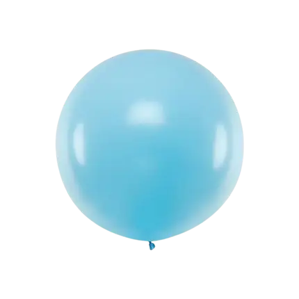 Riesen-Rundballon Hellblau Pastell ø100cm