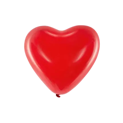 Packung mit 100 pastellroten Herzballons 25cm