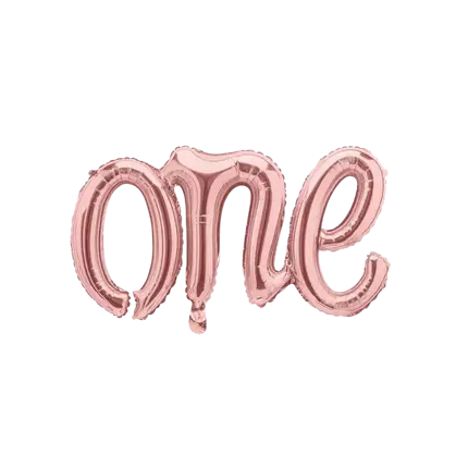 METALLKUGEL EINS PINK GOLD GOLD 66x37cm