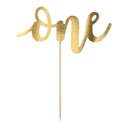 Dekoration für Torte Eine Farbe Gold