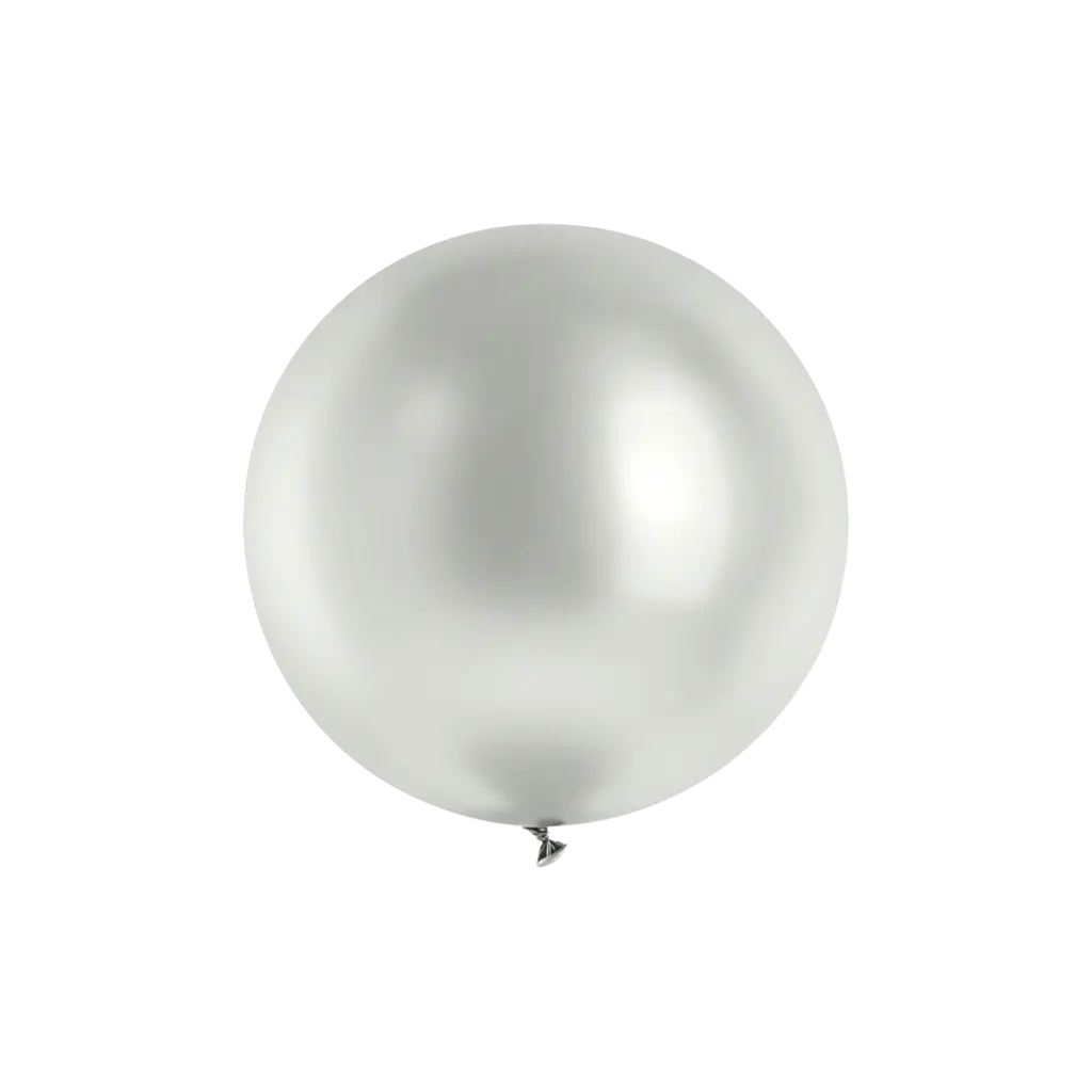 ø60cm Runde Kugel Silber Metallic
