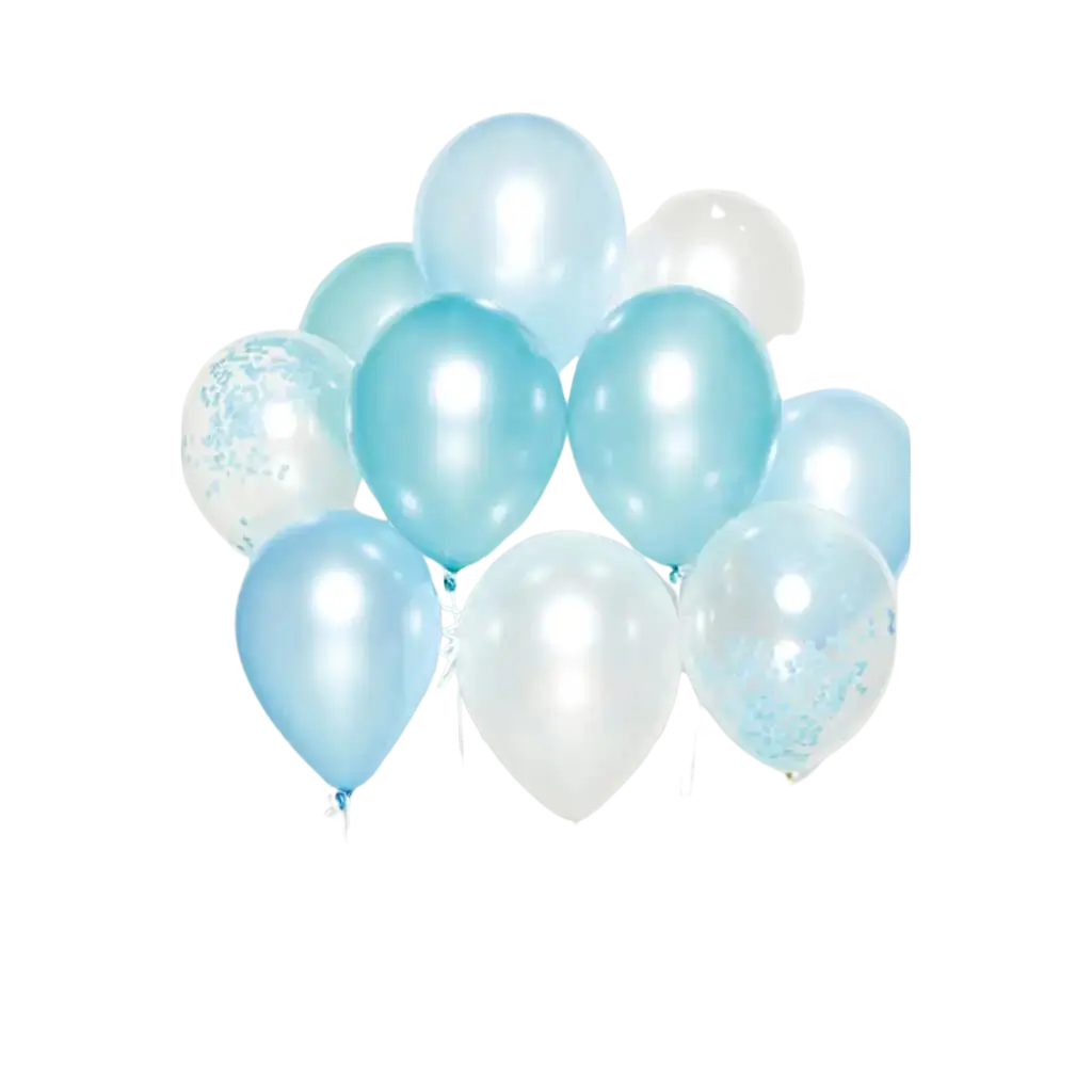 Blumenstrauß von 10 Blau Thema Ballons