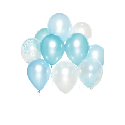 Blumenstrauß von 10 Blau Thema Ballons