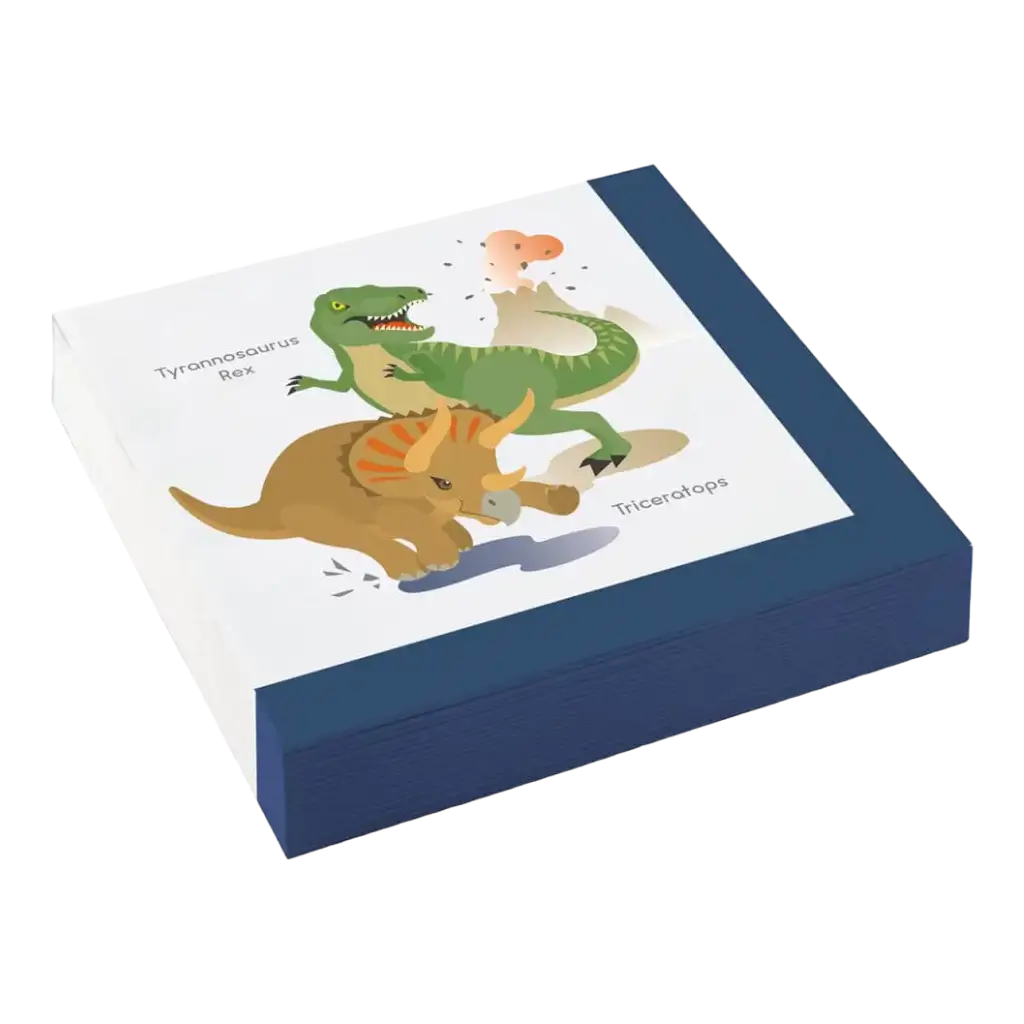 Dinosaurier-Papierhandtuch (Satz mit 20 Stück)